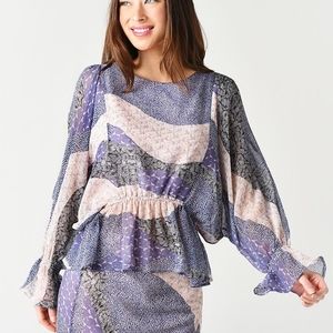 BB DakotaEasy Breezy Patchwork Floral-Print Top
